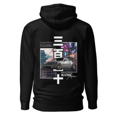Hoodie noir 350Z gris