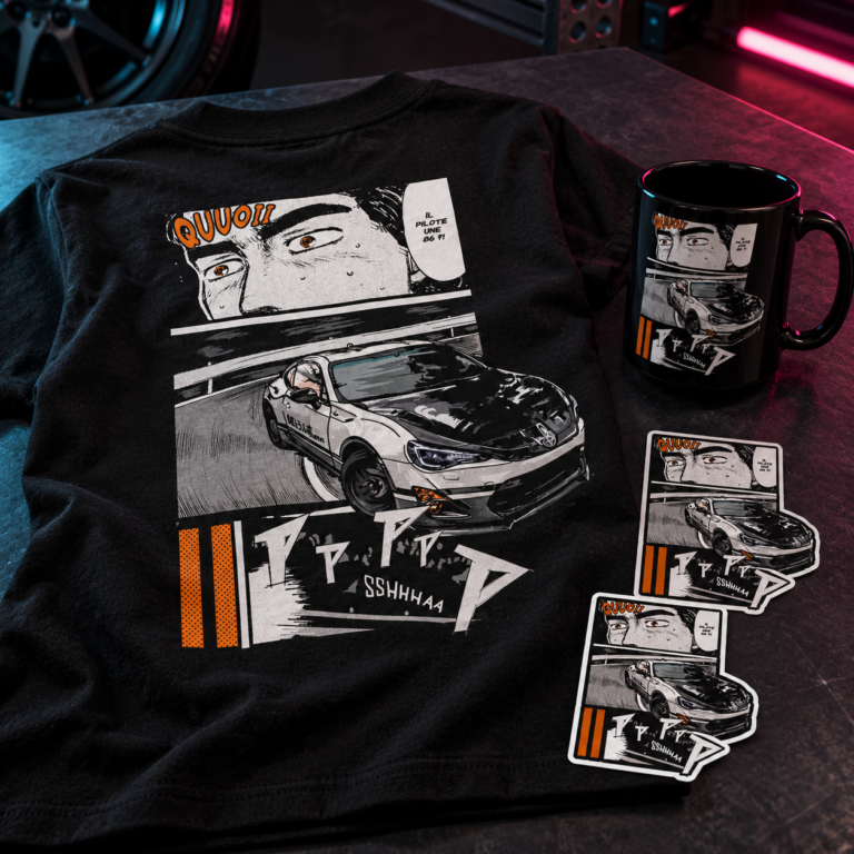 Pack personnalisé Iconic Japan avec T-shirt, mug et deux stickers