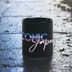 Mug brillant noir Iconic Japan