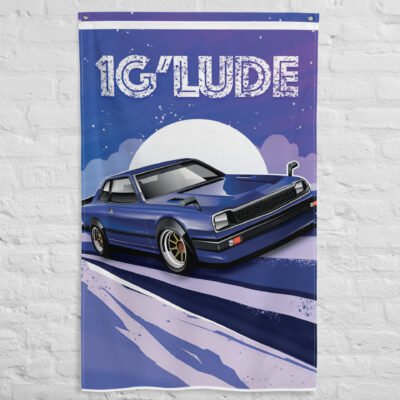 Drapeau Prelude 1G Bleue par Iconic Japan