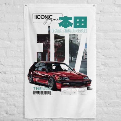 Drapeau Civic ED rouge