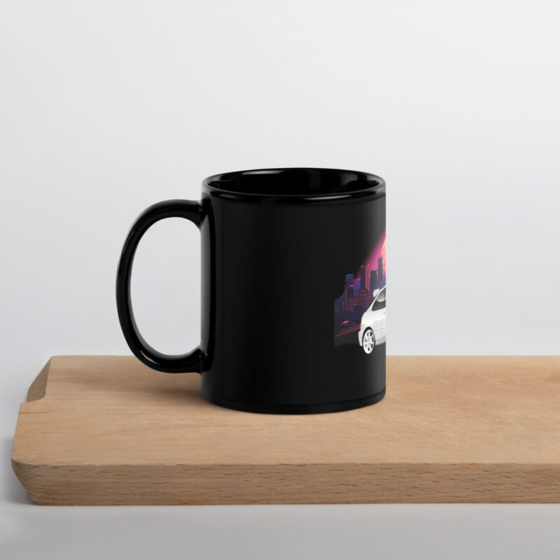 black glossy mug black 11 oz handle on left 65e0a5db88b05 Mug Civic EK9