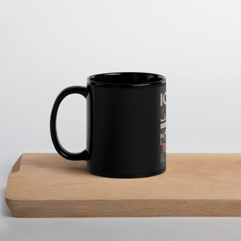 black glossy mug black 11 oz handle on left 6794f9d48eec4 Mug Silvia S13 noir