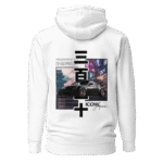 Hoodie blanc 350Z noir