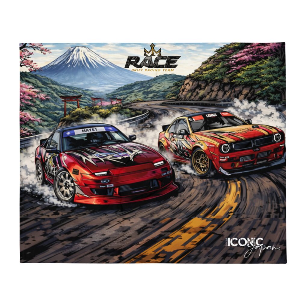 throw blanket 50x60 front 6985ab5f82531 ICONIC Japan - Vêtements et goodies JDM