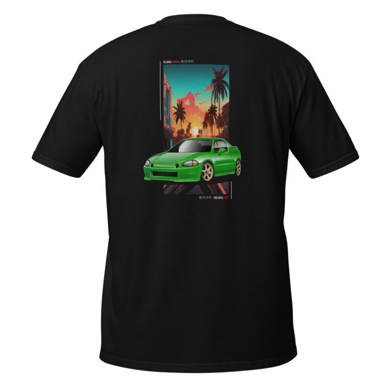 unisex basic softstyle t shirt black back 66a6867c4c1bb T-shirt noir Delsol Samba Green