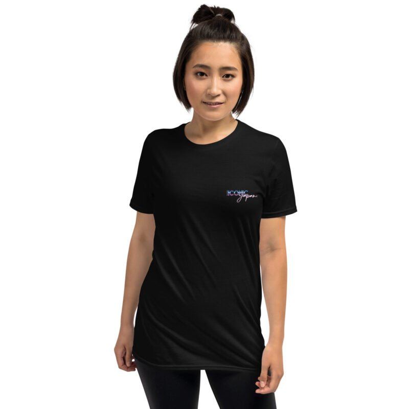 unisex basic softstyle t shirt black front 66a682b27e88d T-shirt noir Delsol bleu