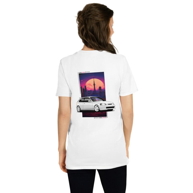 unisex basic softstyle t shirt white back 6665dba921649 T-shirt blanc Civic EK9