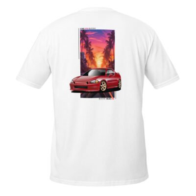 T-shirt blanc delsol rouge