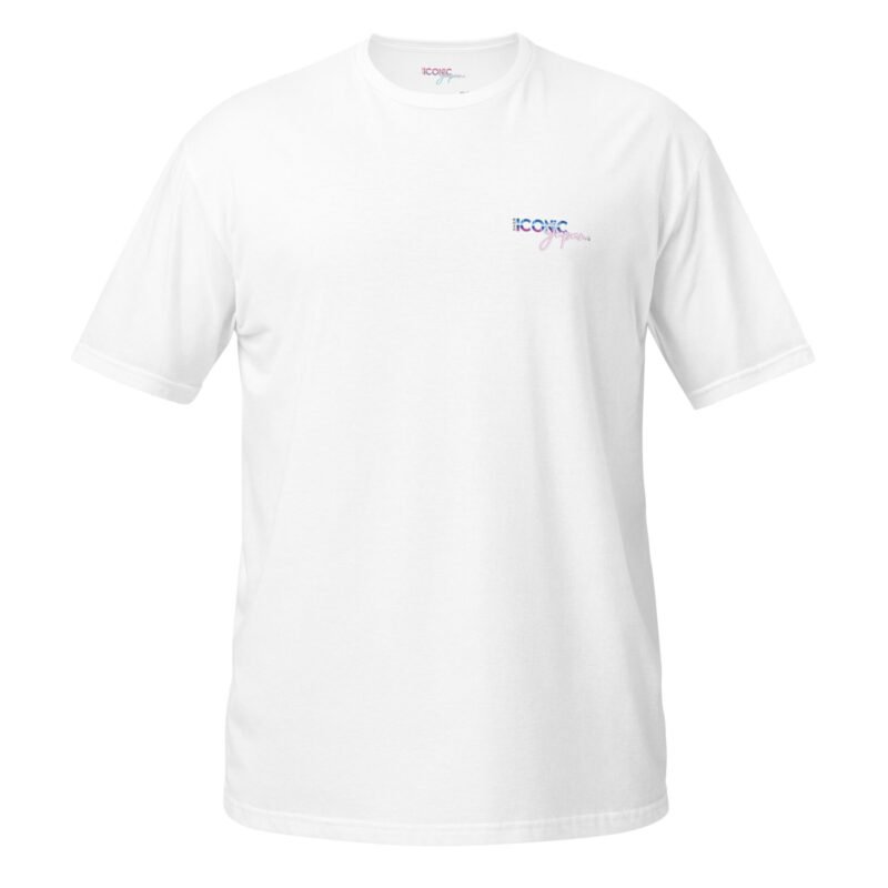 unisex basic softstyle t shirt white front 66a6824369c6c T-shirt blanc delsol bleu