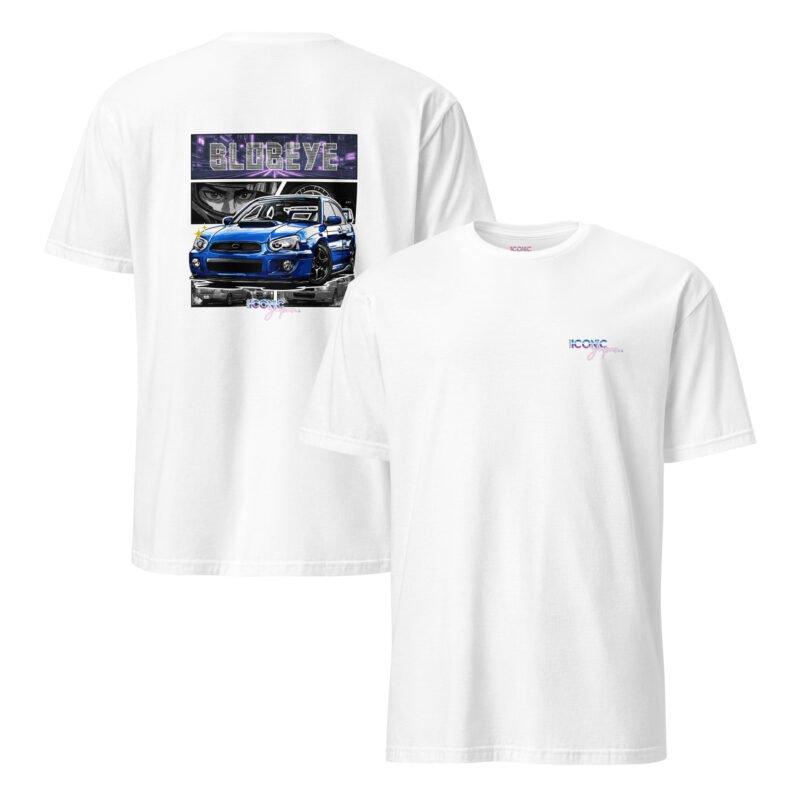 unisex basic softstyle t shirt white front and back 6830564cb9af2 T-shirt blanc Subaru 8