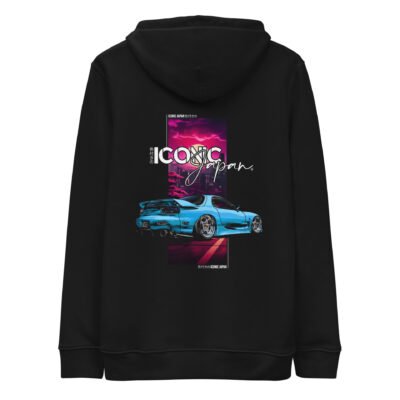 Sweat à capuche noir RX7 FD