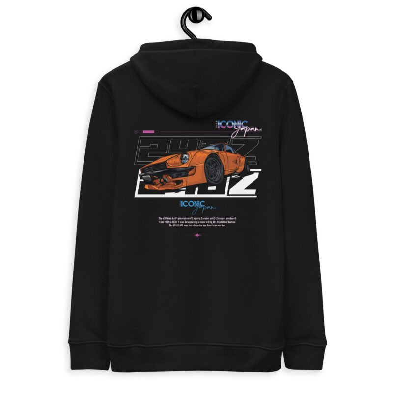 unisex essential eco hoodie black back 65b79b24a9732 Sweat à capuche noir 240Z