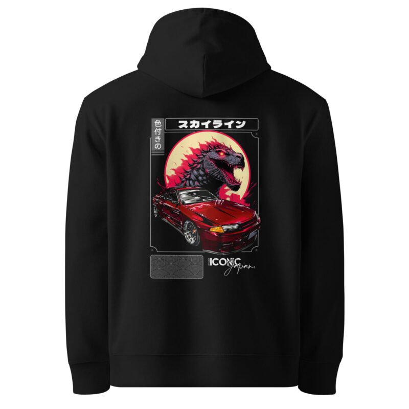 unisex essential eco hoodie black back 660446c0e965b Sweat à capuche Skyline R32 noir