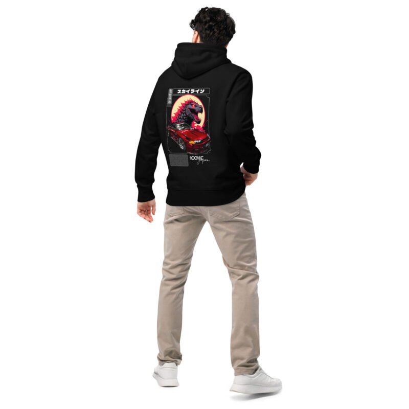 unisex essential eco hoodie black back 660446c17fab4 Sweat à capuche Skyline R32 noir
