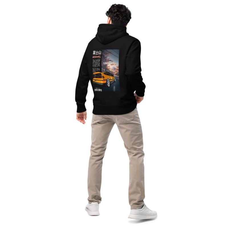unisex essential eco hoodie black back 660bd0ce57887 Sweat à capuche Honda CRX noir