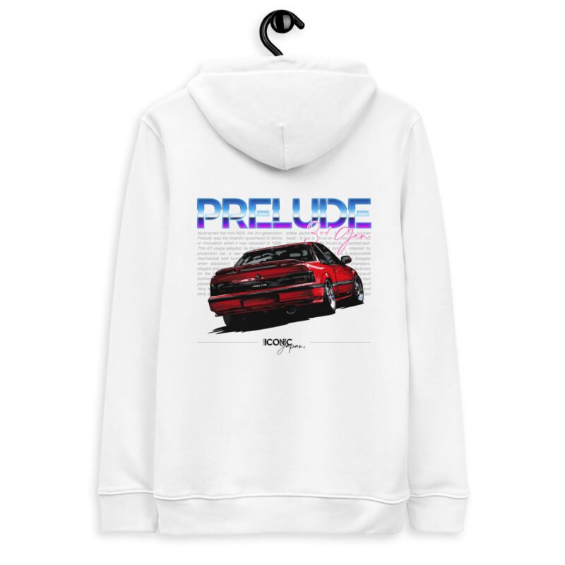 unisex essential eco hoodie white back 65b81ab21d143 Sweat à capuche blanc Prelude 3G