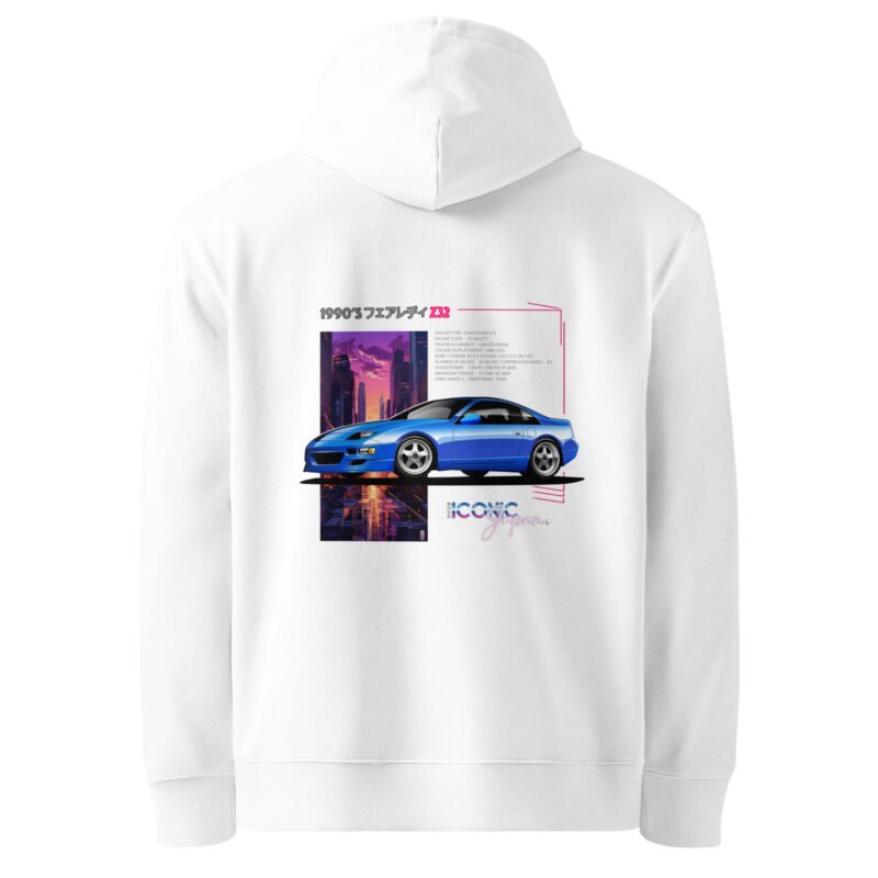 unisex essential eco hoodie white back 660bcf8a857de Sweat à capuche blanc 300ZX Z32