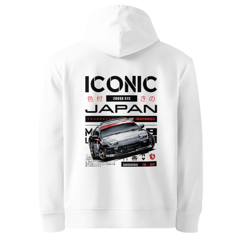 unisex essential eco hoodie white back 6794f8a097afd Sweat à capuche Silvia S13 hiver blanc
