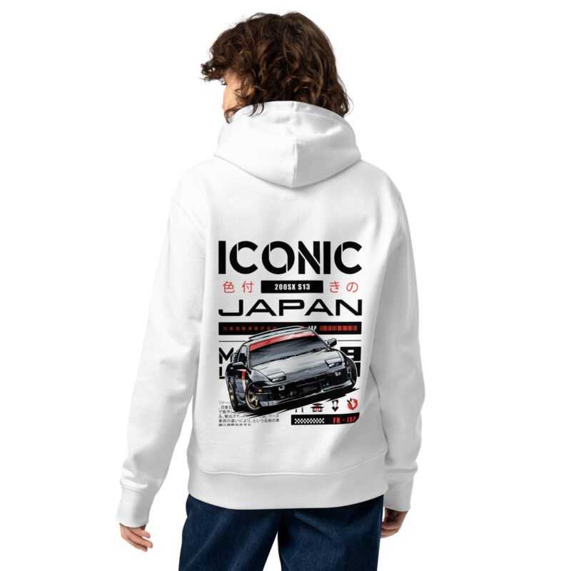 unisex essential eco hoodie white back 6794f8a098dcf Sweat à capuche Silvia S13 hiver blanc