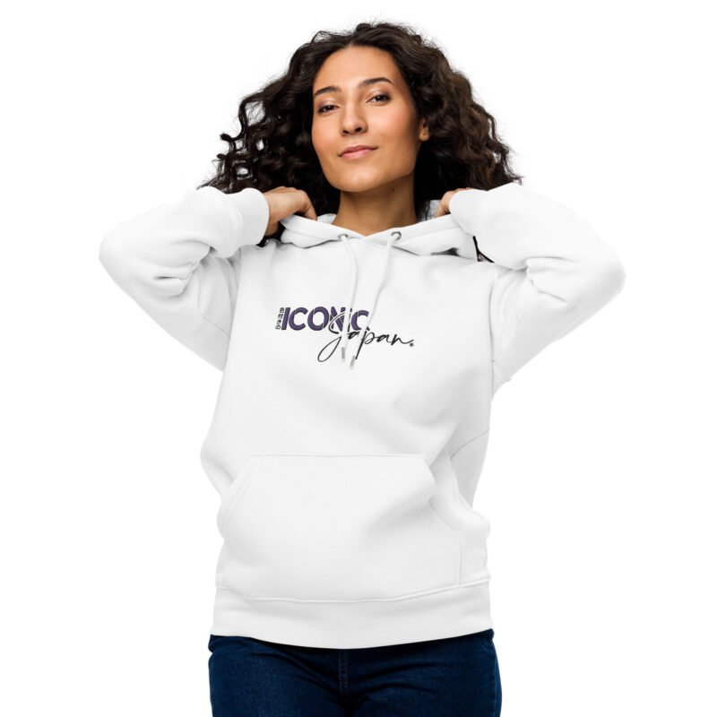 unisex essential eco hoodie white front 65b81b602785d Sweat à capuche Iconic Japan brodé