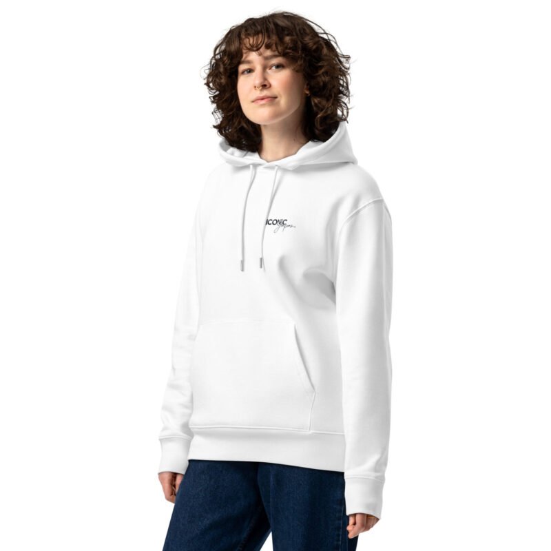 unisex essential eco hoodie white front 66044713f3f49 Sweat à capuche Skyline R32 blanc