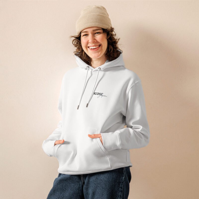 unisex essential eco hoodie white front 6794f8a09879c Sweat à capuche Silvia S13 hiver blanc