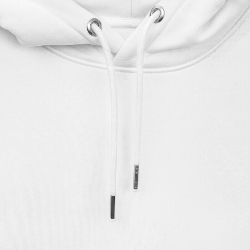 unisex essential eco hoodie white product details 2 65b81ab2704fc Sweat à capuche blanc Prelude 3G