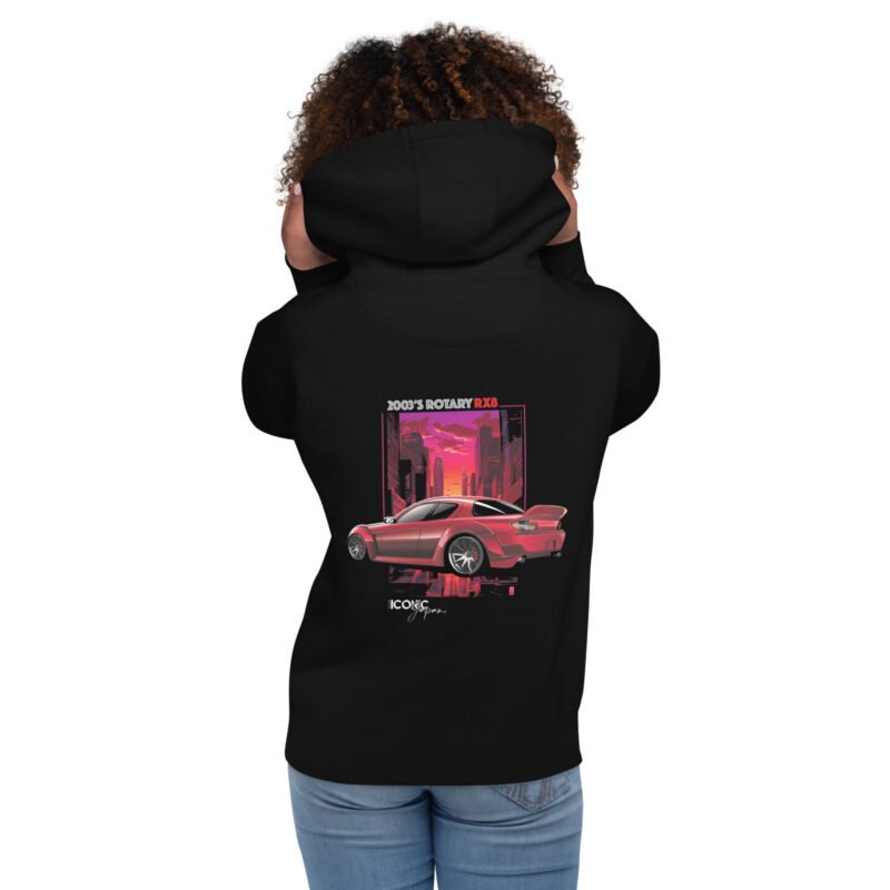 unisex premium hoodie black back 66a129ee09b1d Sweat à Capuche mi-saison RX8 noir