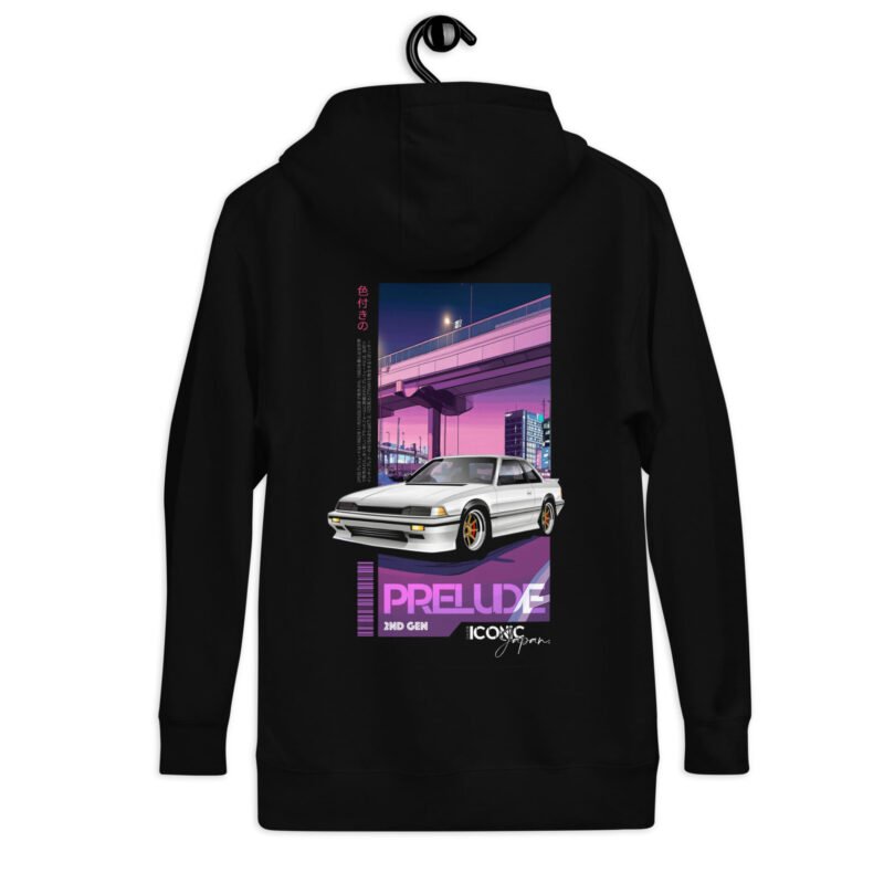 unisex premium hoodie black back 6787cc1d47412 Sweat à Capuche Prelude 2G noir
