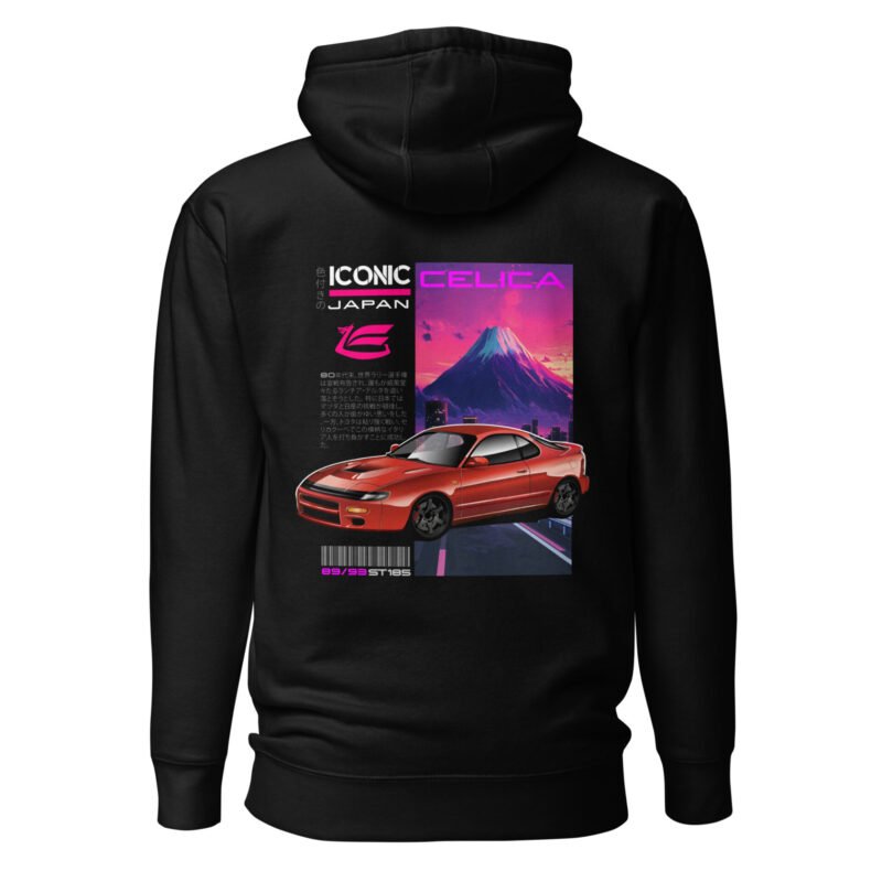 unisex premium hoodie black back 6793c5a104bdc Sweat à Capuche mi-saison Celica ST185