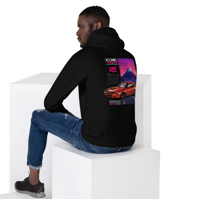 unisex premium hoodie black back 6793c5a106085 Sweat à Capuche mi-saison Celica ST185