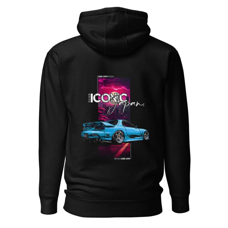 unisex premium hoodie black back 679e97ae9c8bd Sweat à Capuche mi-saison RX7 noir