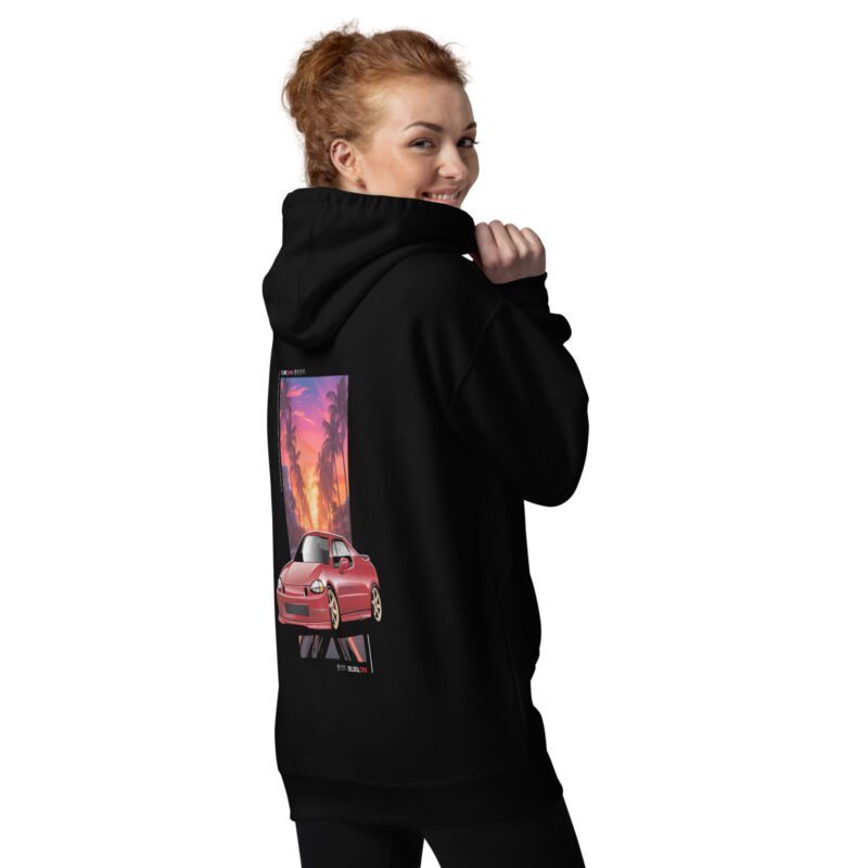 unisex premium hoodie black back 67c97b32974f2 Sweat à Capuche Delsol rouge
