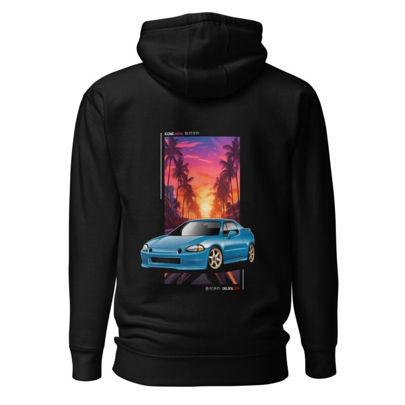 unisex premium hoodie black back 67c97c5b6d429 Sweat à Capuche Delsol bleu