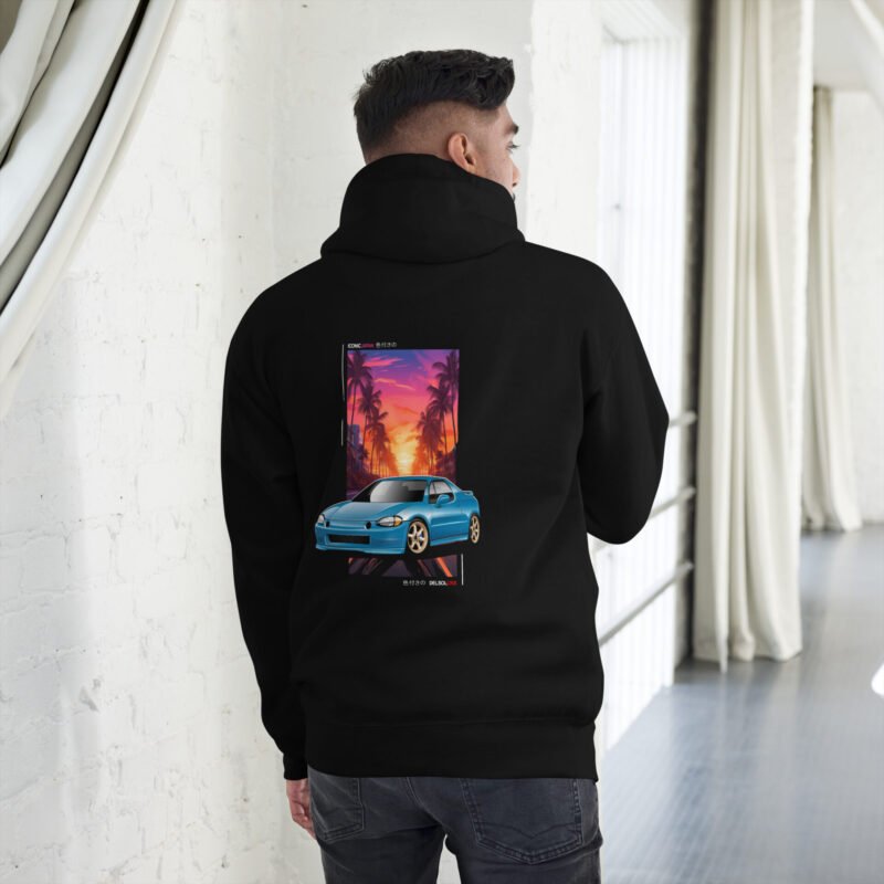 unisex premium hoodie black back 67c97c5b6e81b Sweat à Capuche Delsol bleu