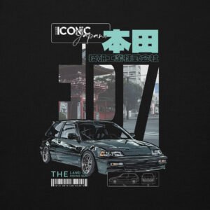 unisex premium hoodie black back 67e6dcbee2d89 ICONIC Japan - Vêtements et goodies JDM