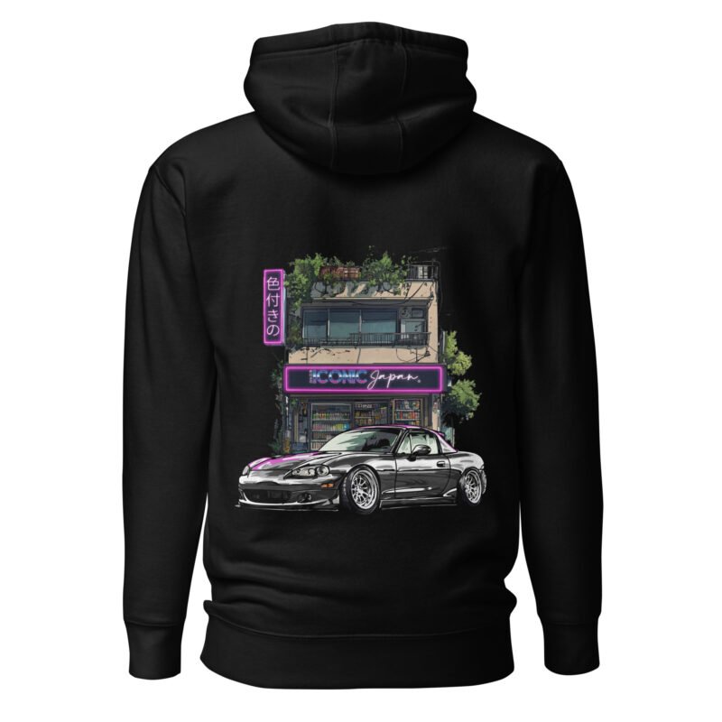 unisex premium hoodie black back 68445f84bb4a6 Sweat à capuche mx5 nb gris