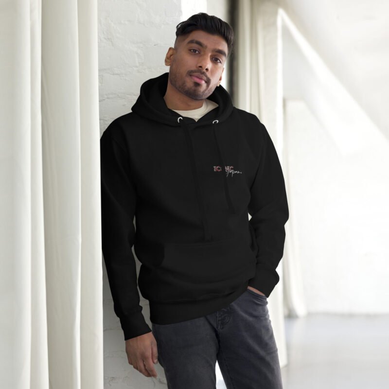 unisex premium hoodie black front 6793c4dc0dd03 Sweat à Capuche mi-saison R32 noir