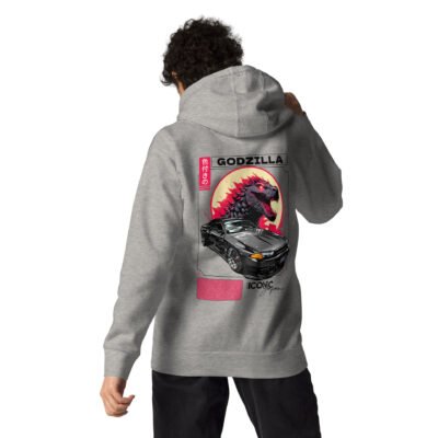 Sweat à capuche Skyline R32 blanc ou gris