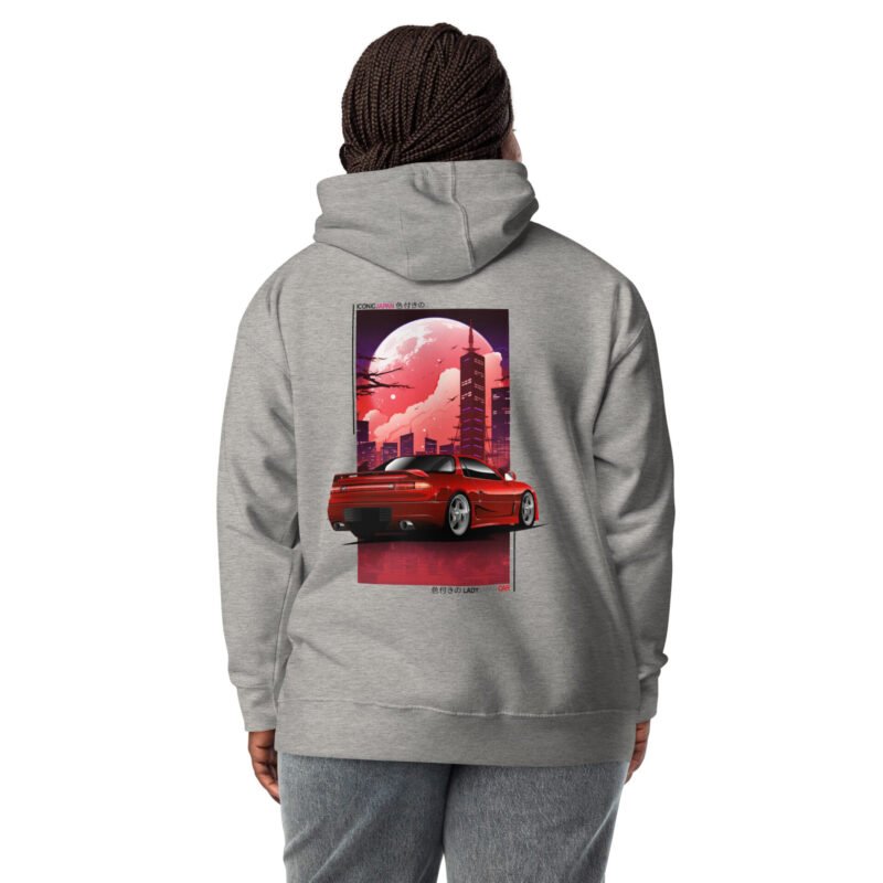 unisex premium hoodie carbon grey back 65e996053207b Sweat à capuche basic 3000GT Ladyjapan_cars