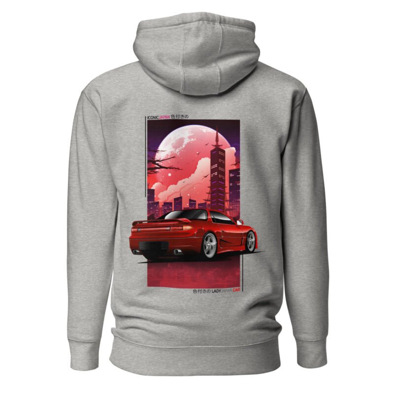 unisex premium hoodie carbon grey back 65e99605342e1 Sweat à capuche basic 3000GT Ladyjapan_cars