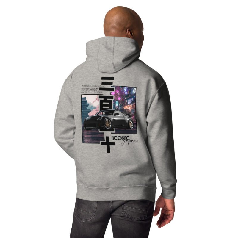 unisex premium hoodie carbon grey back 68165f659f389 Sweat à Capuche 350Z noir