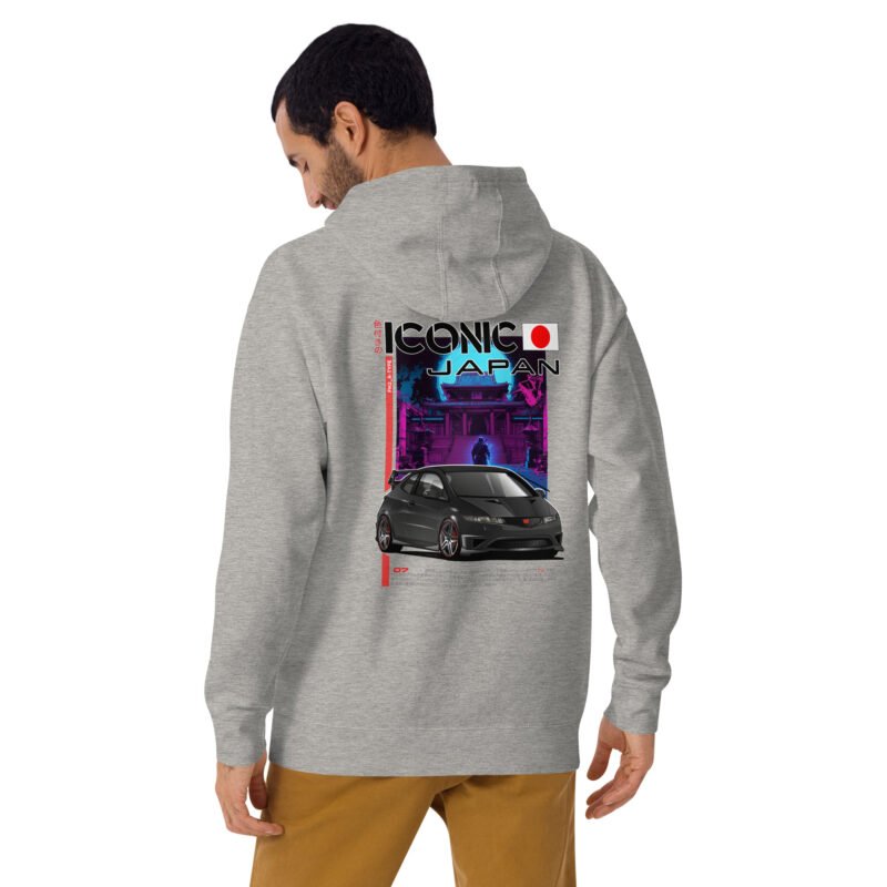 unisex premium hoodie carbon grey back 685d2fa3323ee Sweat à Capuche FN2 noir