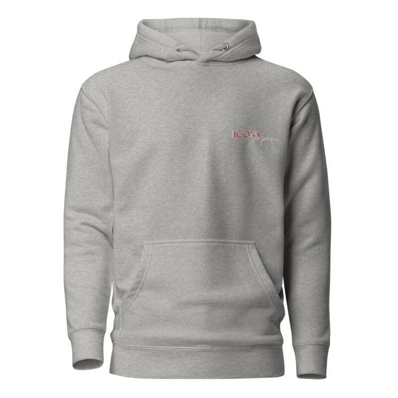 unisex premium hoodie carbon grey front 66aa458e7f6fc Sweat à capuche mi-saison gris Prelude 3G