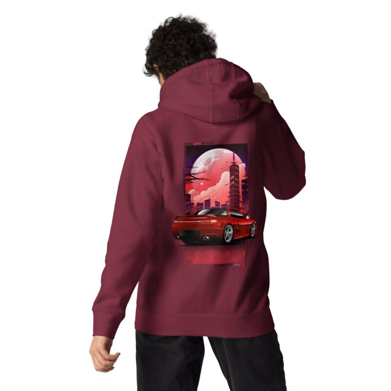 unisex premium hoodie maroon back 65e9960531ab0 Sweat à capuche basic 3000GT Ladyjapan_cars
