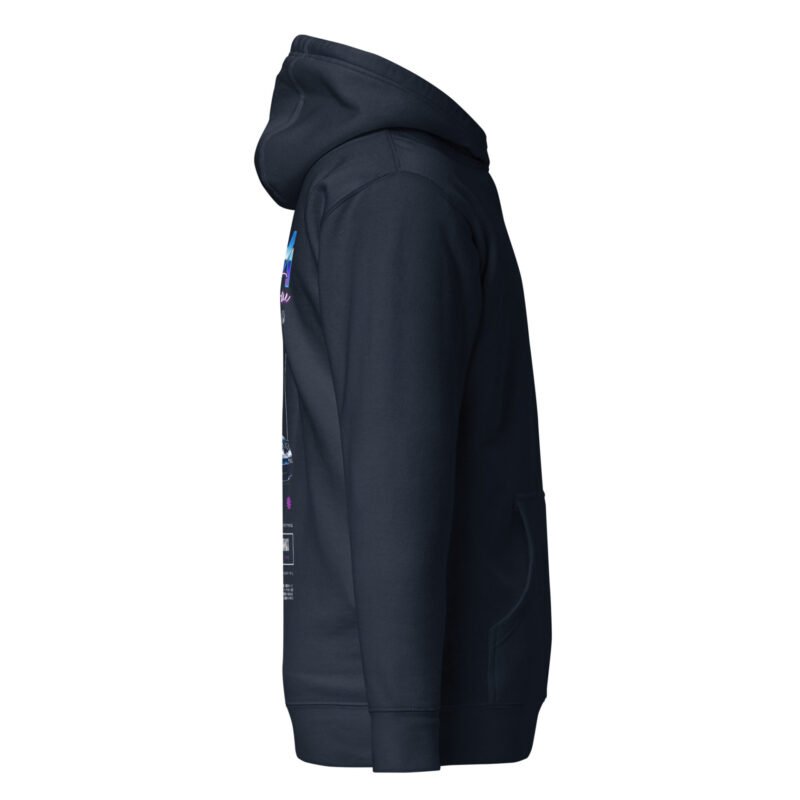 unisex premium hoodie navy blazer right 66be5b80c1b82 Sweat à Capuche navy mi-saison NSX édition spéciale double vue