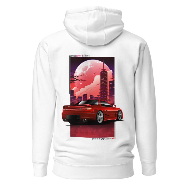 unisex premium hoodie white back 65e99605353a8 Sweat à capuche basic 3000GT Ladyjapan_cars
