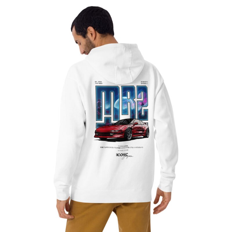 unisex premium hoodie white back 667526ffba782 Sweat à capuche mi-saison Toyota MR2
