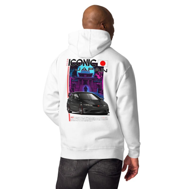 unisex premium hoodie white back 685d2fa3352d7 Sweat à Capuche FN2 noir